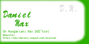 daniel max business card